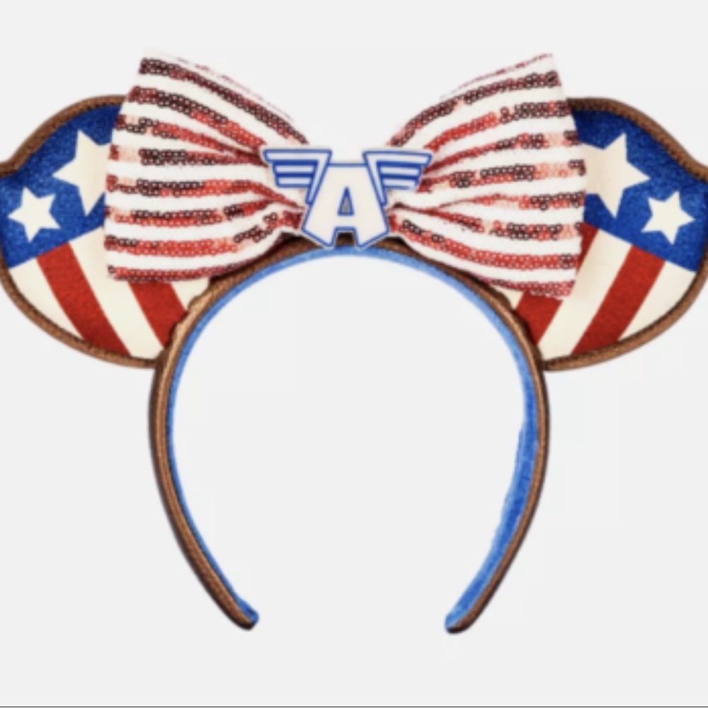 Disney‎ Parks Marvel Captain America Ear Headband